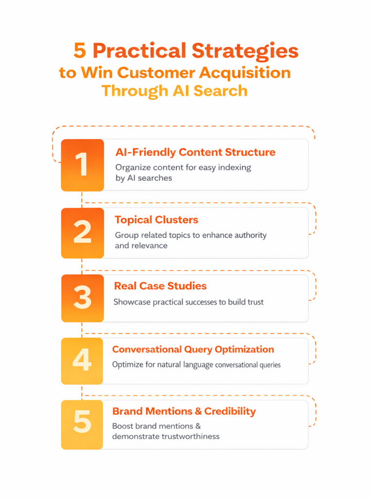 5 Practical Strategies to Win Customer Acquisition Through AI Search