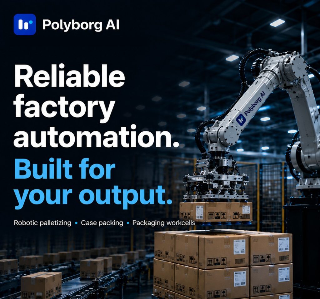 Polyborg AI robotic palletizing and packaging automation for factories